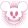 Mickey et Minnie version skull