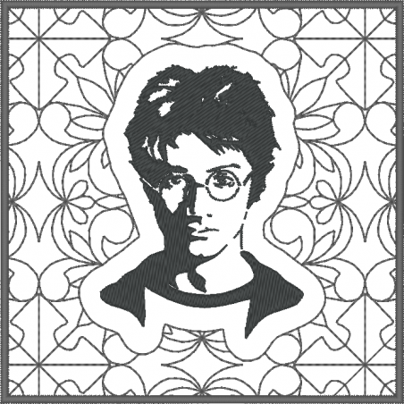 Harry Potter - portrait quilt 10x10 cm