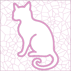 Cat - 20x20 cm quilt