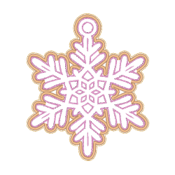 Snowflake patch to hang up