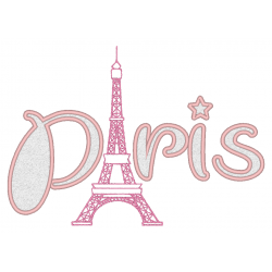 Paris et Tour Eiffel en appliqué